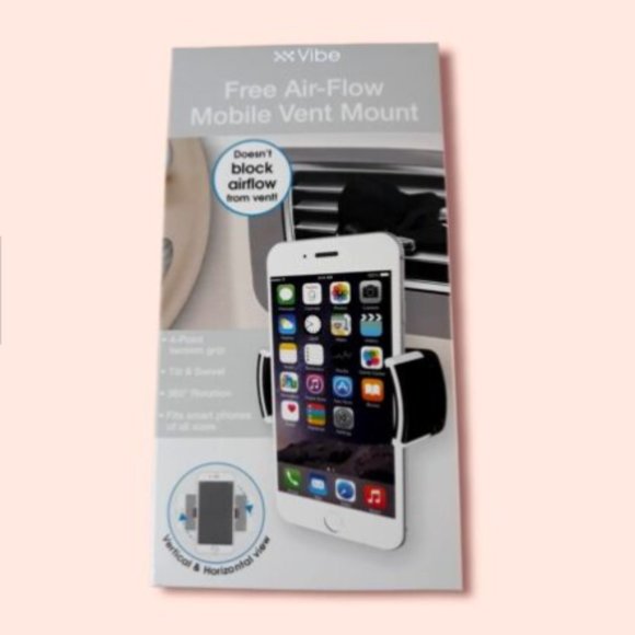 Vibe auto - Free Air-flow Mobile Vent Mount Cell Phone Holder - Picture 1 of 8